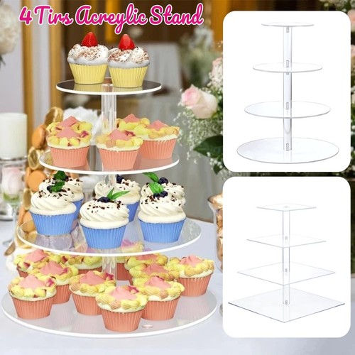 Tier acrylic round square - tier,