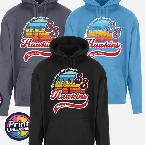 Hawkins hoodie stranger fan - hawkins,