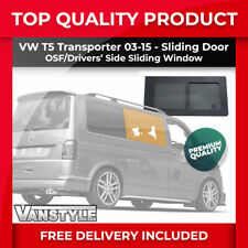 FITS VW T5 03-15 OSF DRIVERS SIDE TINT SLIDING DOOR OPENING WINDOW GLASS