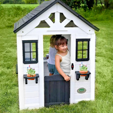 Children's Wooden Outdoor Playhouse Large Cedar  Wood Garden Play House Shed