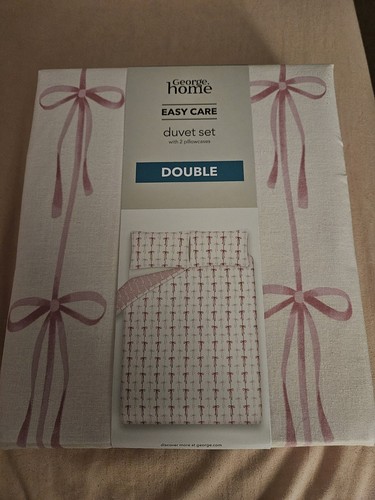 Double duvet cover set bow - double,