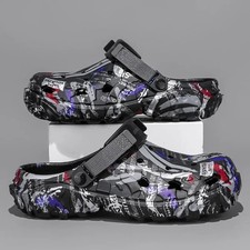 Men waterproof slip clogs - on,