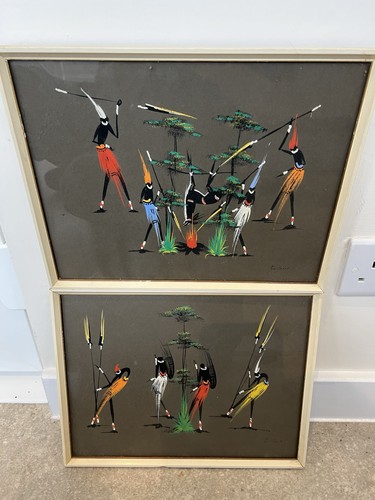 Vintage african folk art - folk,