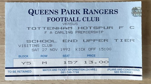 Match ticket queens park - ticket,