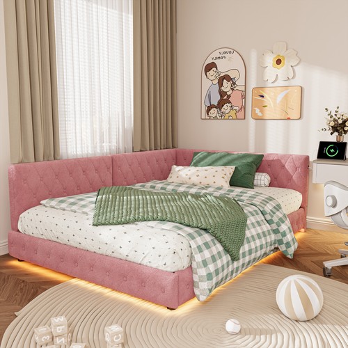 Upholstered double sofa bed - sofa,