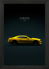 2010 Camaro SS Yellow Framed