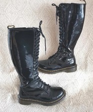 DR Martens 1B60 20 Hole Patent Leather Boots Size  4
