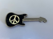 Vintage CND Peace Guitar Pin