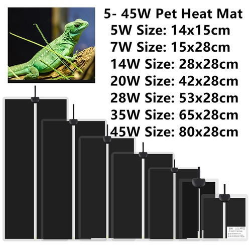 20w reptile heat - 5/7/14/20w, pad