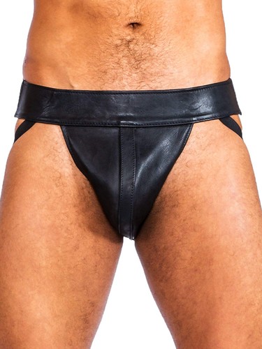 Raw bondage male leather jock - raw,