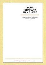 30 A5 Personalised Letterheads - 100gsm white paper