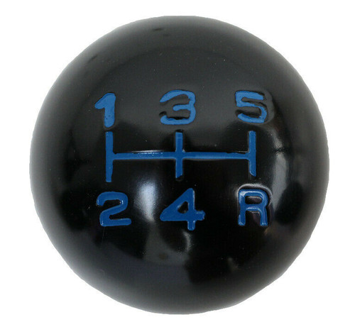 Black round gear shift knob - round,