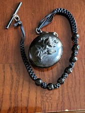 ANTIQUE VICTORIAN WHITBY JET
