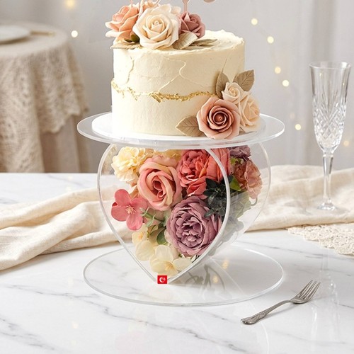 Fillable acrylic cake stand - fillable,