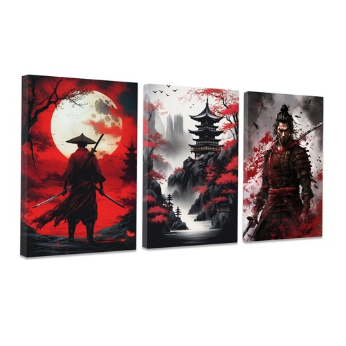 Piece samurai wall art japan - 3,