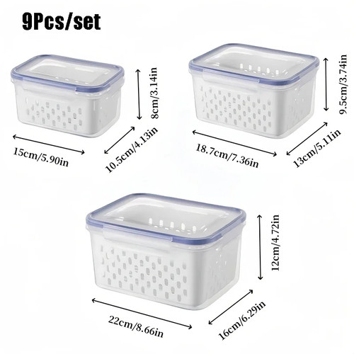 9pcs set fruit storage - fruit,