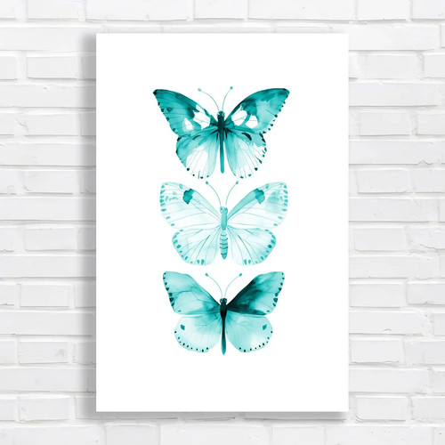 Delicate butterfly trio canvas - trio,