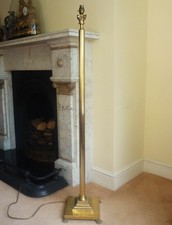 Brass Corinthian column lamp