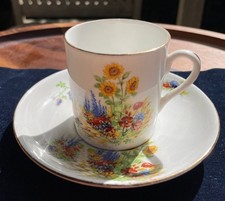 Vintage Lawleys Regent Street Bone China Cup & Saucer | Cottage Garden 8721 |