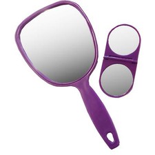 MAKE UP HAND MIRROR TRAVEL SET folding compact mirror