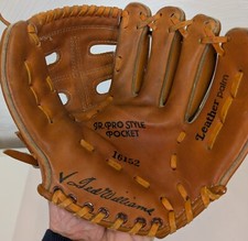 Vintage Boys Baseball Glove Ted Williams Signature Model Sears And Roebuck Sport
