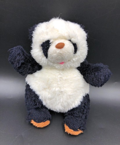 Vintage small panda bear plush - vintage,