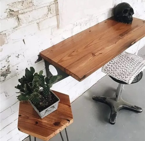 Industrial wood wall mounted - wood, wall-mounted