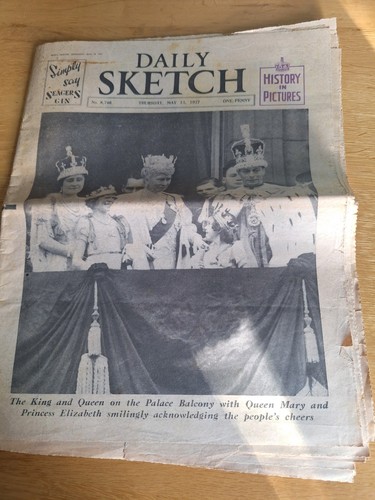 Vintage newspaper daily - daily, sketch