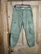 Zara Army Green Cargo Jogger