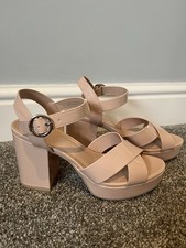 Rose Pink Paten Platform High