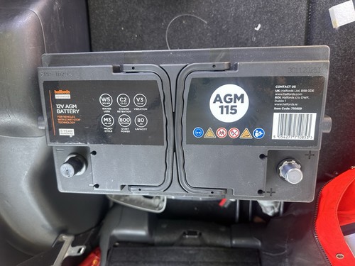 Halfords agm 115 - 115, 12v
