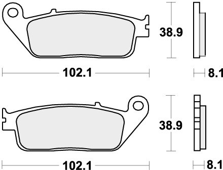 Sbs brake pads - for, honda