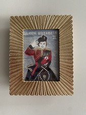 Laura Ashley Photo Frame for 3x2 inches Handpainting of Elizabeth 2nd included