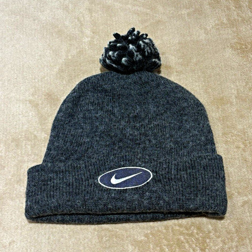 Nike grey knit pom - pom, beanie