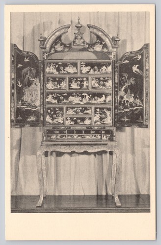Queen anne lacquer cabinet - lacquer,