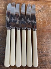 Dessert Knives Walker & Hall Sheffield 8 1/4” - Long Handles