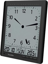 Radio Control Wall Clock  UK  and Ireland Version Digital Analog Style Silent