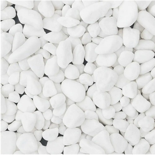 White pebbles 40mm - 20-40mm, 20kg