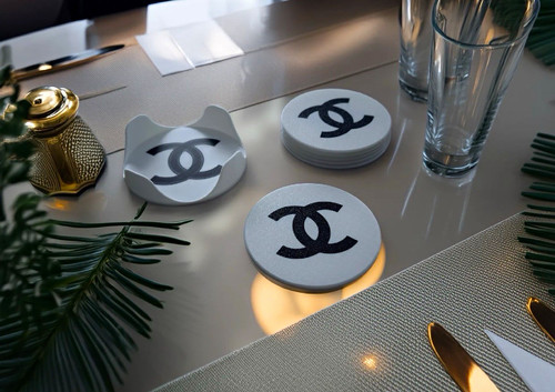 Luxury inspired coaster set - luxury,