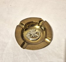 WW2 British Army DCLI Duke of Cornwall Light Infantry Trench Art Brass Ashtray