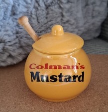 Colmans Mustard Pot And Spoon