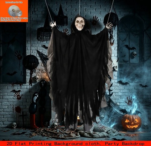 Halloween hanging skull