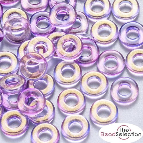 Glass round donut glitter - 20,