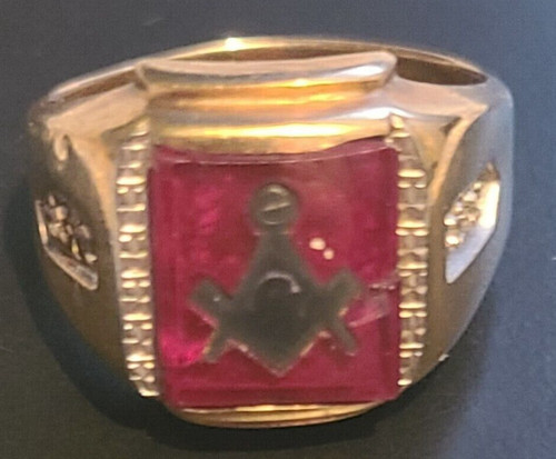 Antique 10kt masonic - antique,