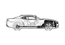 A4 Photo Blueprint Chevrolet Camaro SS Coupe 2010