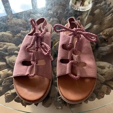 LADIES PINK FITFLOP FELICITY REAL SUEDE AND LEATHER SANDALS BNWT SIZE 9 UK 43 EU