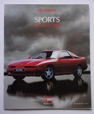 TOYOTA SPORTS RANGE orig 1991 UK Mkt Large Brochure - Supra Celica MR2