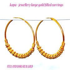 Gold plated earrings - 22,