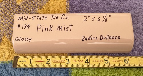 1pc peachy pink mist x - 2", 6"