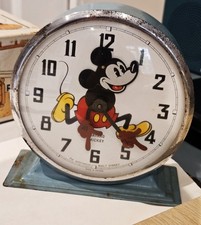 Vintage 1930s Bayard MICKEY MOUSE Alarm Clock In Original Rare Box